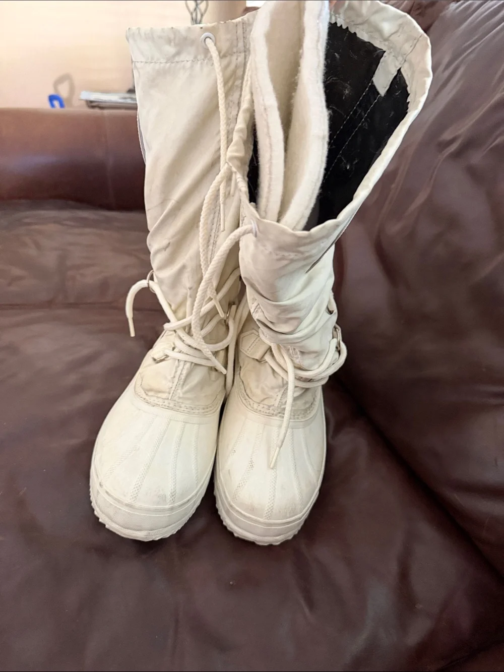 Sorel white Cold-Weather Lace-Up Boots size 8